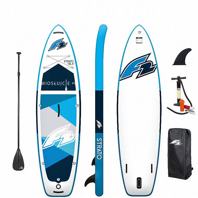 Deska SUP F2 STRATO 10'5 BLUE z wiosłem - pompowany paddleboard