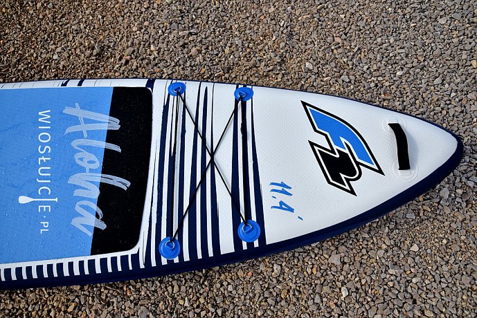 Deska SUP F2 ALOHA 12'2 BLUE z wiosłem - pompowany paddleboard