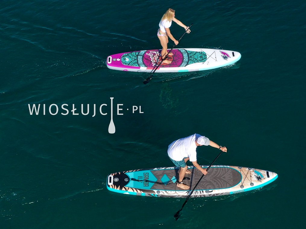 Deska SUP F2 FEELGOOD 10'2 PINK z wiosłem - pompowany paddleboard