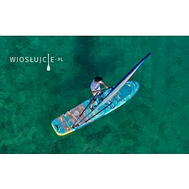 Deska SUP F2 TRAVEL WINDSURF 12'5 PETROL z wiosłem - pompowany paddleboard i windsurfing