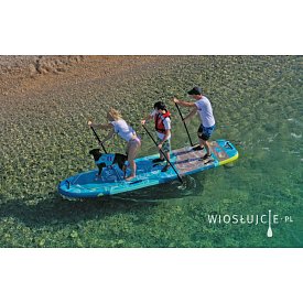 Deska SUP F2 TRAVEL WINDSURF 12'5 PETROL z wiosłem - pompowany paddleboard i windsurfing