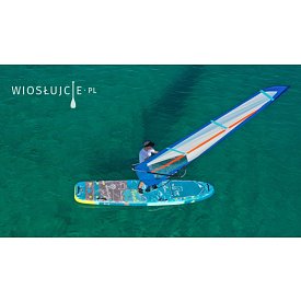 Deska SUP F2 TRAVEL WINDSURF 12'5 PETROL z wiosłem - pompowany paddleboard i windsurfing