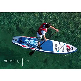 Deska SUP F2 OCEAN BOY 9'2 BLUE z wiosłem - pompowany paddleboard