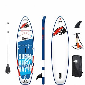 Deska SUP F2 OCEAN BOY 9'2 BLUE z wiosłem - pompowany paddleboard