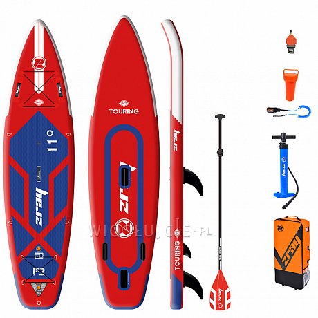 Deska WindSUP ZRAY F2 FURY PRO 11'0 z wiosłem - pompowany paddleboard