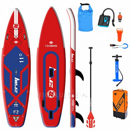 Deska WindSUP ZRAY F2 FURY PRO 11'0 z wiosłem - pompowany paddleboard