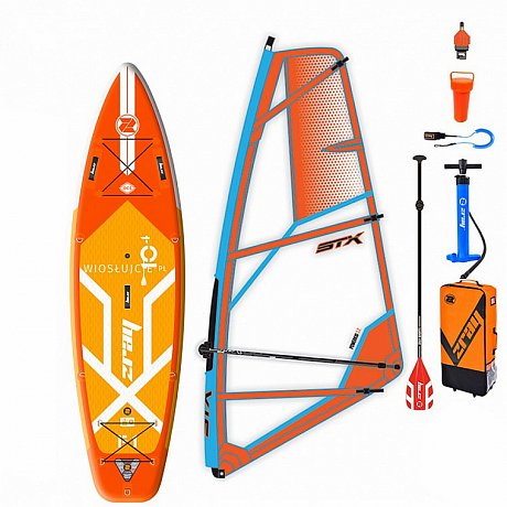 Zestaw WindSUP ZRAY F1 FURY 10'4 + pędnik STX Rig - pompowany paddleboard, windsurfing