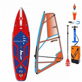 Zestaw WindSUP ZRAY F2 FURY PRO 11'0 + pędnik STX PowerKID - pompowany paddleboard, windsurfing