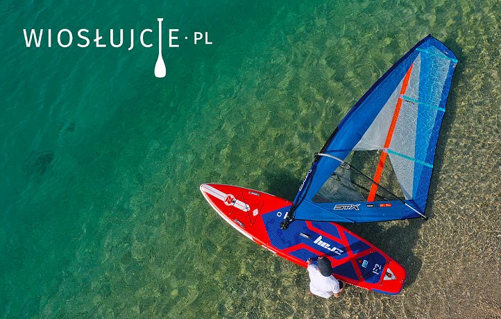 Zestaw WindSUP ZRAY F2 FURY PRO 11'0 + pędnik STX PowerKID - pompowany paddleboard, windsurfing