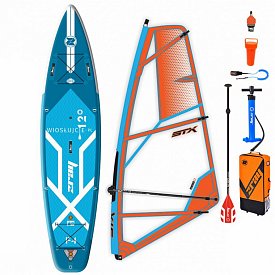 Zestaw WindSUP ZRAY F4 FURY EPIC 12'0 + pędnik STX PowerKID - pompowany paddleboard, windsurfing