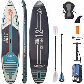 Deska SUP SKIFFO SUN CRUISE 12'0 z wiosłem - pompowany paddleboard