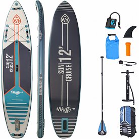 Deska SUP SKIFFO SUN CRUISE 12'0 z wiosłem - pompowany paddleboard