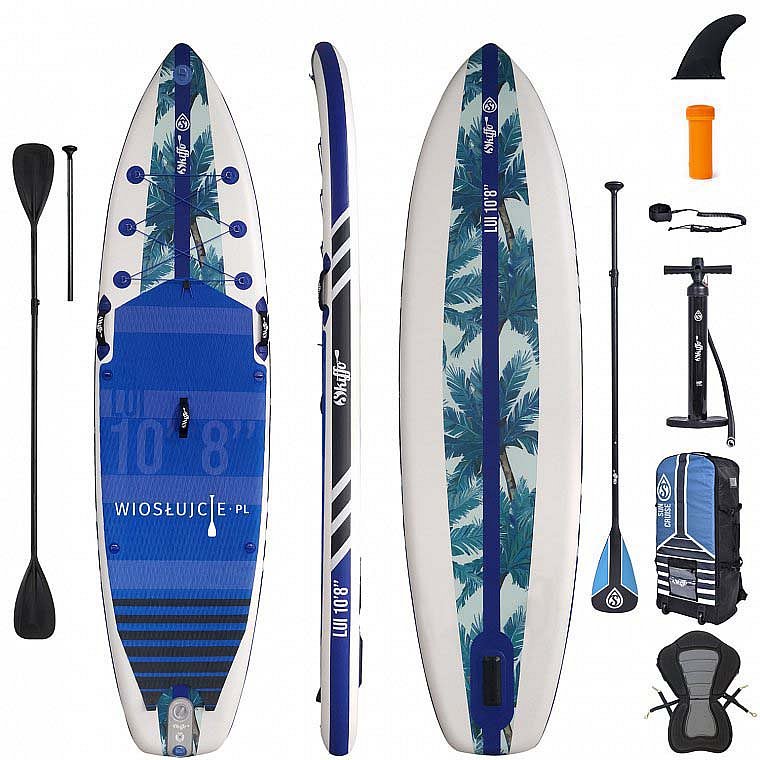 Deska SUP SKIFFO LUI 10’8 z wiosłem - pompowany paddleboard