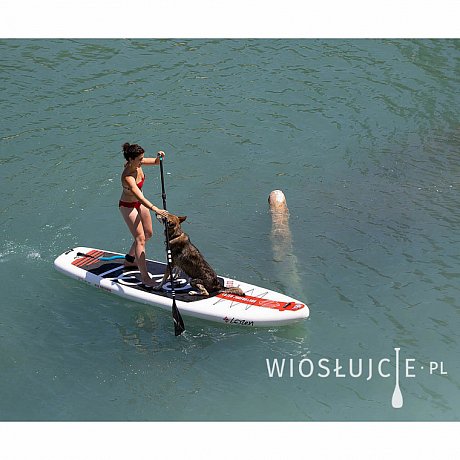 Deska SUP LOZEN Allround 10'8 WIDE - WHITE/RED - pompowany paddleboard