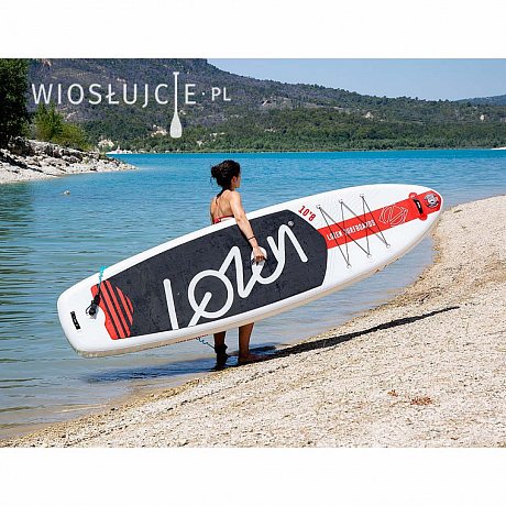 Deska SUP LOZEN Allround 10'8 WIDE - WHITE/RED - pompowany paddleboard