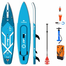 Deska WindSUP ZRAY F4 FURY EPIC 12'0 z wiosłem - pompowany paddleboard