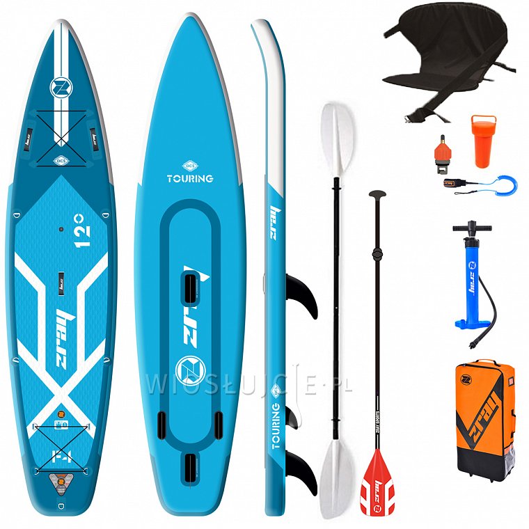 Deska WindSUP ZRAY F4 FURY EPIC 12'0 z wiosłem - pompowany paddleboard