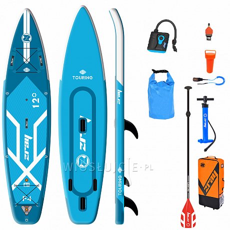 Deska WindSUP ZRAY F4 FURY EPIC 12'0 z wiosłem - pompowany paddleboard