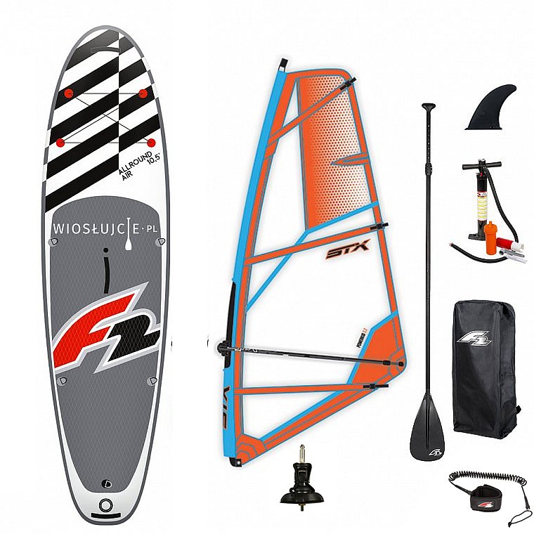 Deska SUP F2 AIR WINDSURF 10'5 zestaw - pompowany paddleboard, windsurfing i kajak