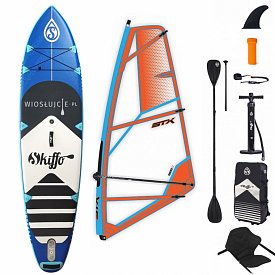 Komplet WindSUP SKIFFO SMU 10'4 COMBO + pędnik STX PowerKid lub MiniKid - pompowany paddleboard