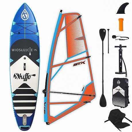 Komplet WindSUP SKIFFO SMU 10'4 COMBO + pędnik STX PowerKid lub MiniKid - pompowany paddleboard