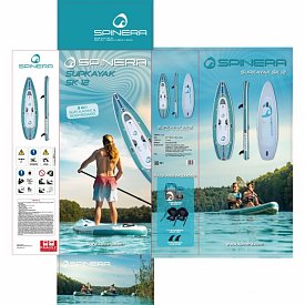 Deska SUP SPINERA SUP-KAYAK SK 12, 12'0 - pompowany SUP/ Kajak