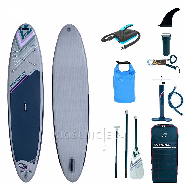 Deska SUP GLADIATOR ORIGIN 10'4 z wiosłem  - pompowany paddleboard (94007)