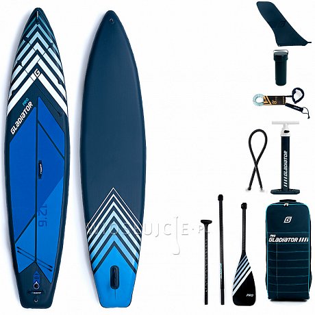 Deska SUP GLADIATOR PRO 12'6 WIDE z wiosłem - pompowany paddleboard S22/S23 (594182)