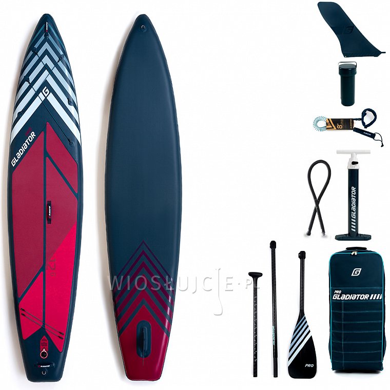 Deska SUP GLADIATOR PRO 12'6 TOURING z wiosłem