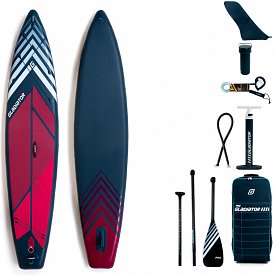 Deska SUP GLADIATOR PRO 12'6 TOURING z wiosłem model 2022 - pompowany paddleboard (94175)