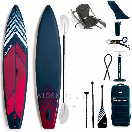 Deska SUP GLADIATOR PRO 12'6 TOURING z wiosłem - pompowany paddleboard S22/S23 (594175)