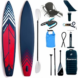 Deska SUP GLADIATOR PRO 12'6 LIGHT z wiosłem - pompowany paddleboard S22/S23 (594151)