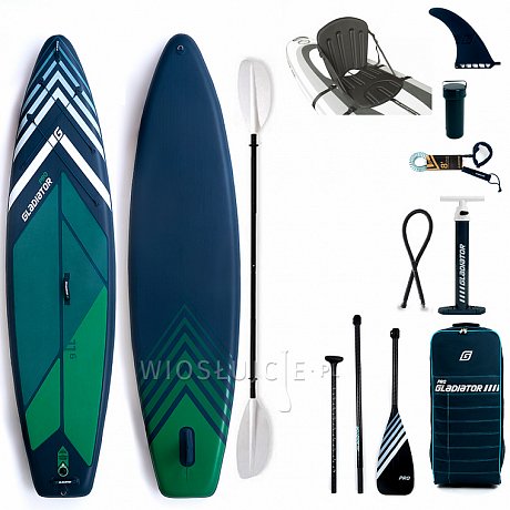 Deska SUP GLADIATOR PRO 11'6 z wiosłem - pompowany paddleboard S22/S23 (594144)