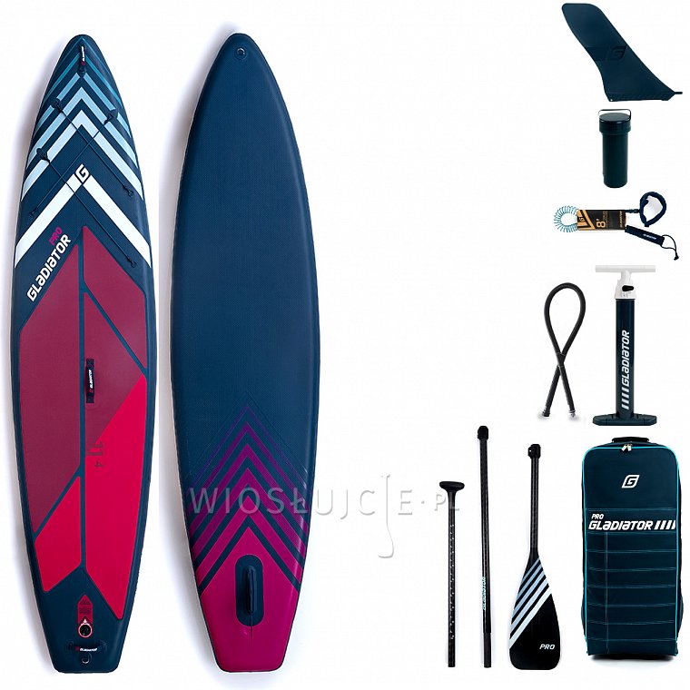 Deska SUP GLADIATOR PRO 11'4 z wiosłem model 2022