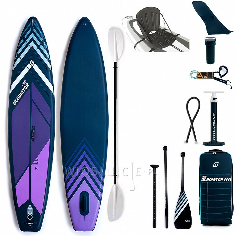 Deska SUP GLADIATOR PRO 11'2 z wiosłem model 2022