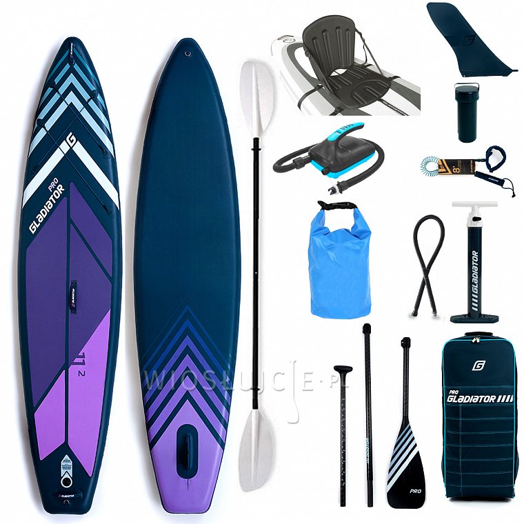 Deska SUP GLADIATOR PRO 11'2 z wiosłem model 2022