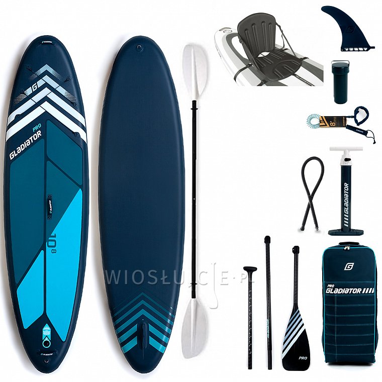 Deska SUP GLADIATOR PRO 10'8 z wiosłem model 2022