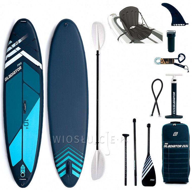 Deska SUP GLADIATOR PRO 10'4 z wiosłem model 2022