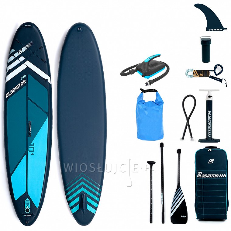 Deska SUP GLADIATOR PRO 10'4 z wiosłem model 2022 - pompowany paddleboard (94090)