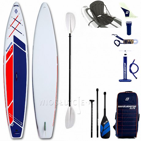 Deska SUP GLADIATOR ELITE 12'6 SPORT z wiosłem - pompowany paddleboard S22/S23 (594236)