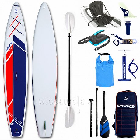 Deska SUP GLADIATOR ELITE 12'6 SPORT z wiosłem - pompowany paddleboard S22/S23 (594236)