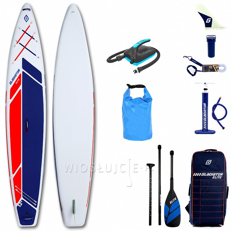 Deska SUP GLADIATOR ELITE 12'6 SPORT z wiosłem model 2022 - pompowany paddleboard (94236)