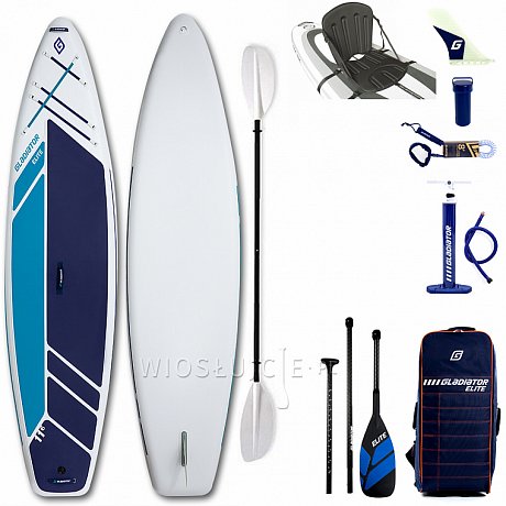 Deska SUP GLADIATOR ELITE 11'6 TOURING z wiosłem - pompowany paddleboard S22/S23 (594212)