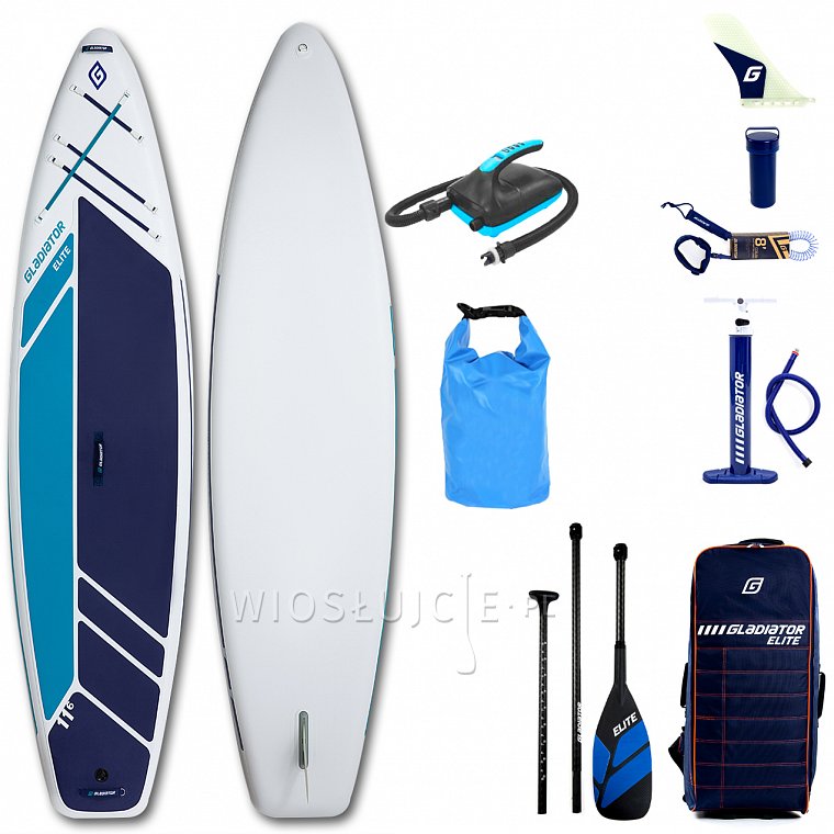 Deska SUP GLADIATOR ELITE 11'6 TOURING z wiosłem model 2022 - pompowany paddleboard (94212)