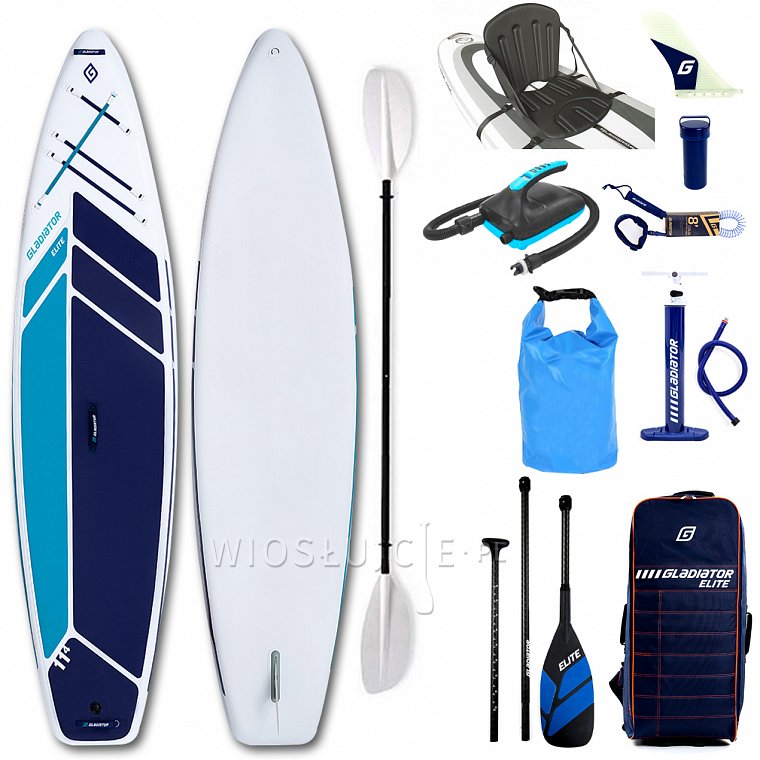 Deska SUP GLADIATOR ELITE 11'4 TOURING z wiosłem model 2022