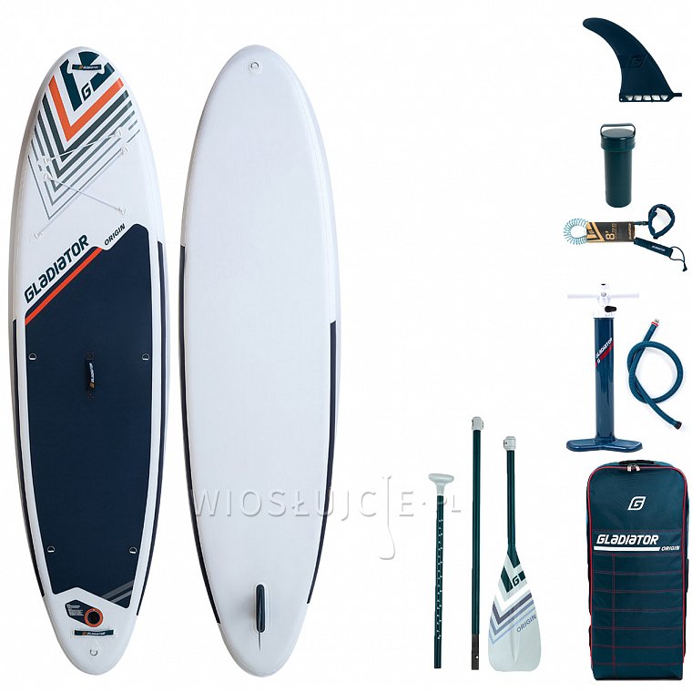 Deska SUP GLADIATOR ORIGIN 10'6 SC z wiosłem laminatowym - pompowany paddleboard (94021)