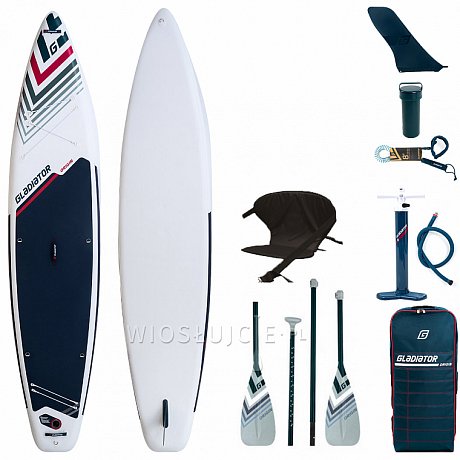 Deska SUP GLADIATOR ORIGIN 12'6 TOURING SC COMBO z wiosłem laminatowym - pompowany paddleboard S22/S23 (594069)