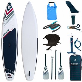 Deska SUP GLADIATOR ORIGIN 12'6 TOURING SC COMBO z wiosłem laminatowym - pompowany paddleboard S22/S23 (594069)