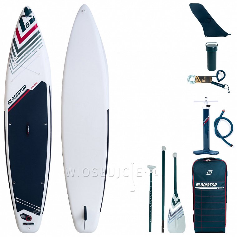 Deska SUP GLADIATOR ORIGIN 12'6 TOURING SC z wiosłem laminatowym - pompowany paddleboard (94069)