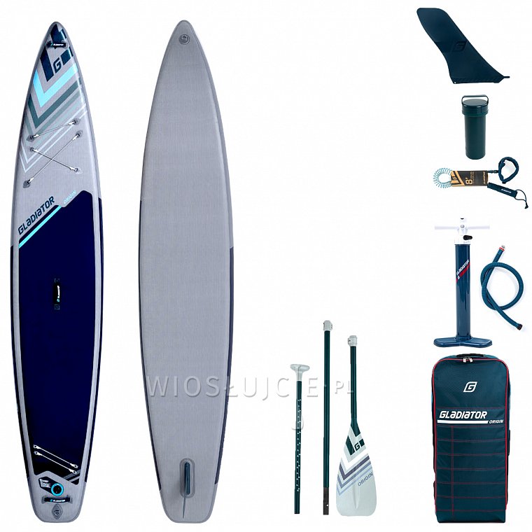 Deska SUP GLADIATOR ORIGIN 12'6 LIGHT TOURING z wiosłem - pompowany paddleboard